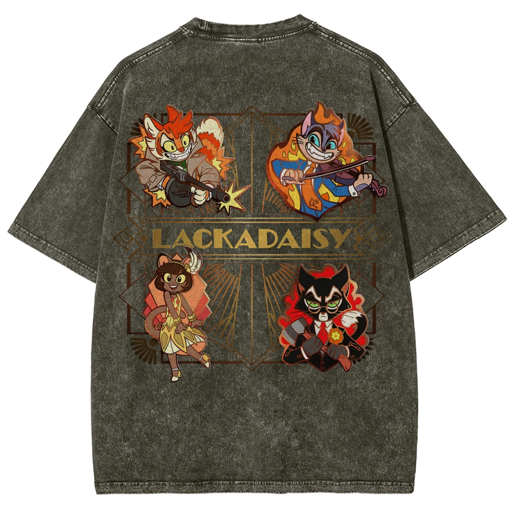 Lackadaisy Unisex Fit Washed T-Shirt 2512008811
