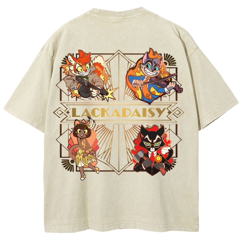 Lackadaisy Unisex Fit Washed T-Shirt 2512008811