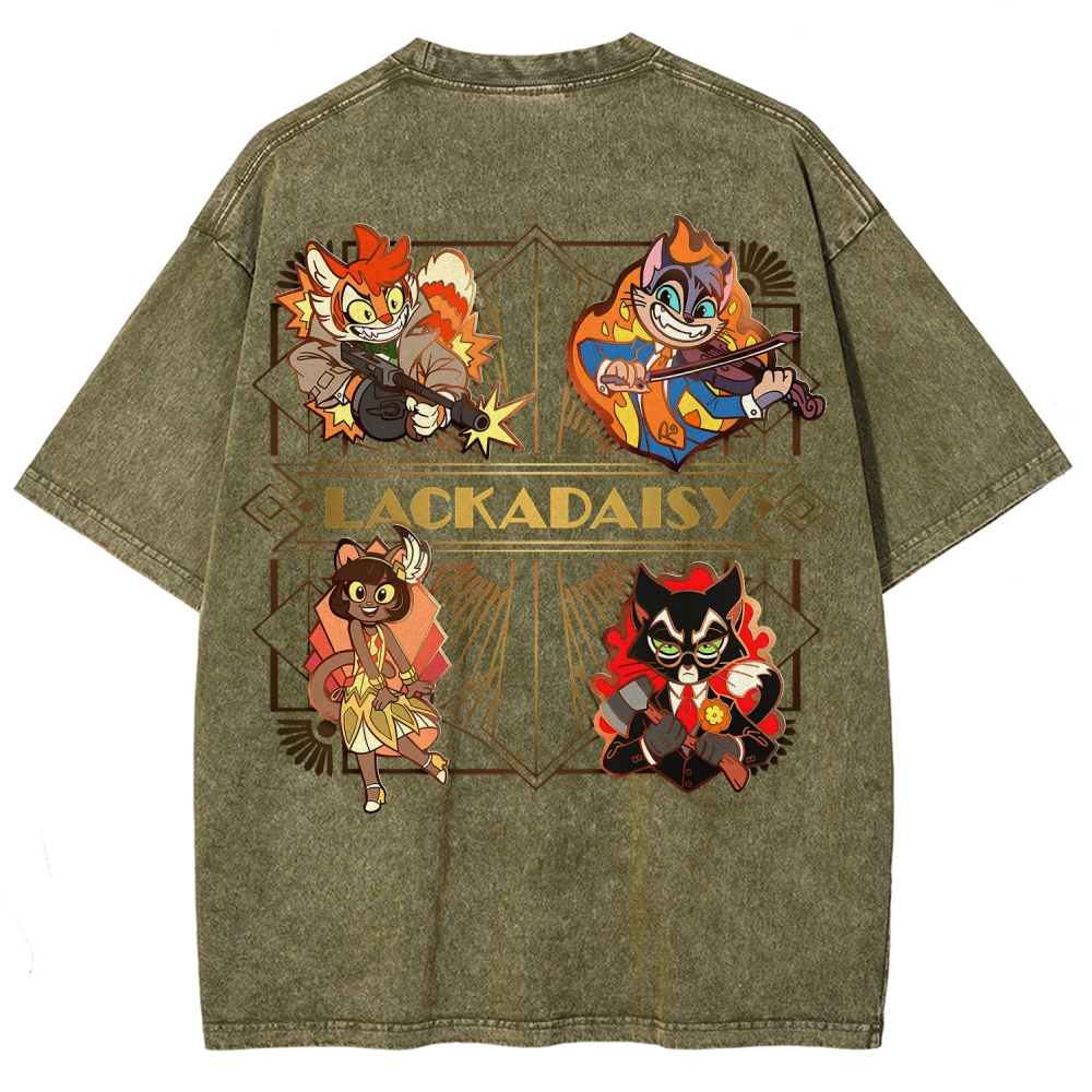 Lackadaisy Unisex Fit Washed T-Shirt 2512008811