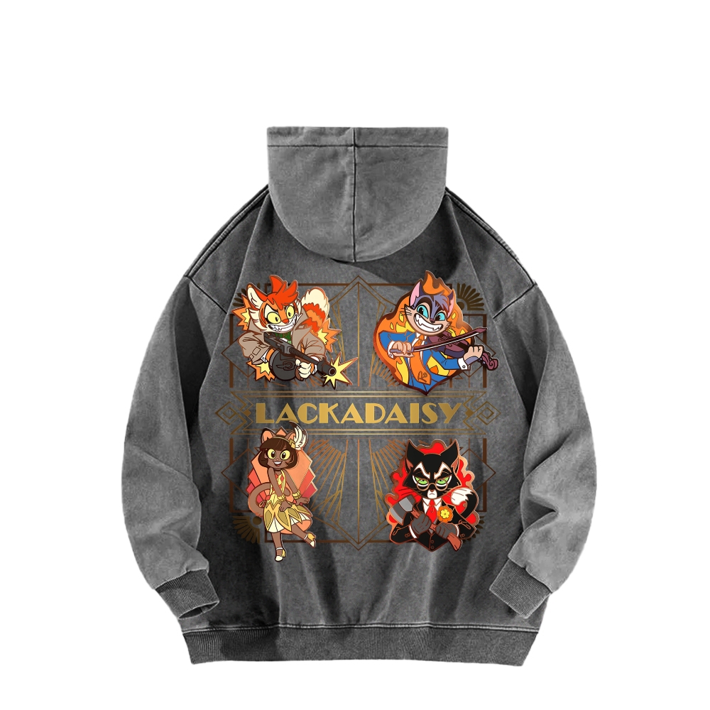 Lackadaisy Unisex Washed Hoodie 2512008826