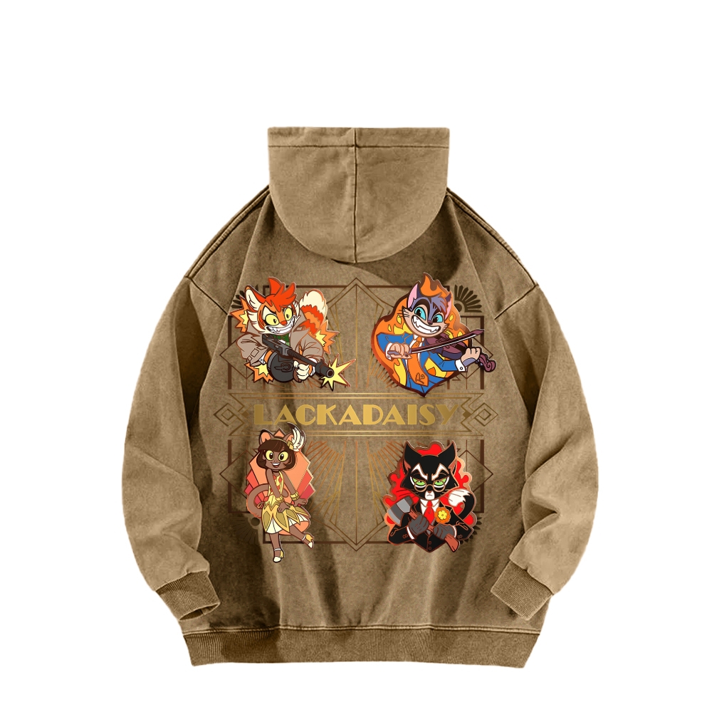 Lackadaisy Unisex Washed Hoodie 2512008826