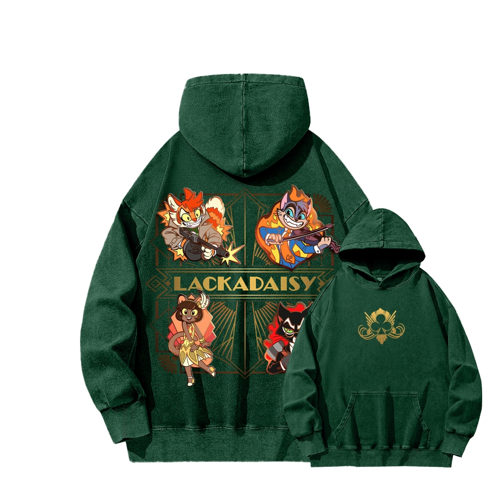 Lackadaisy Unisex Washed Hoodie 2512008826