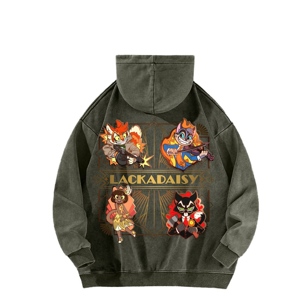 Lackadaisy Unisex Washed Hoodie 2512008826