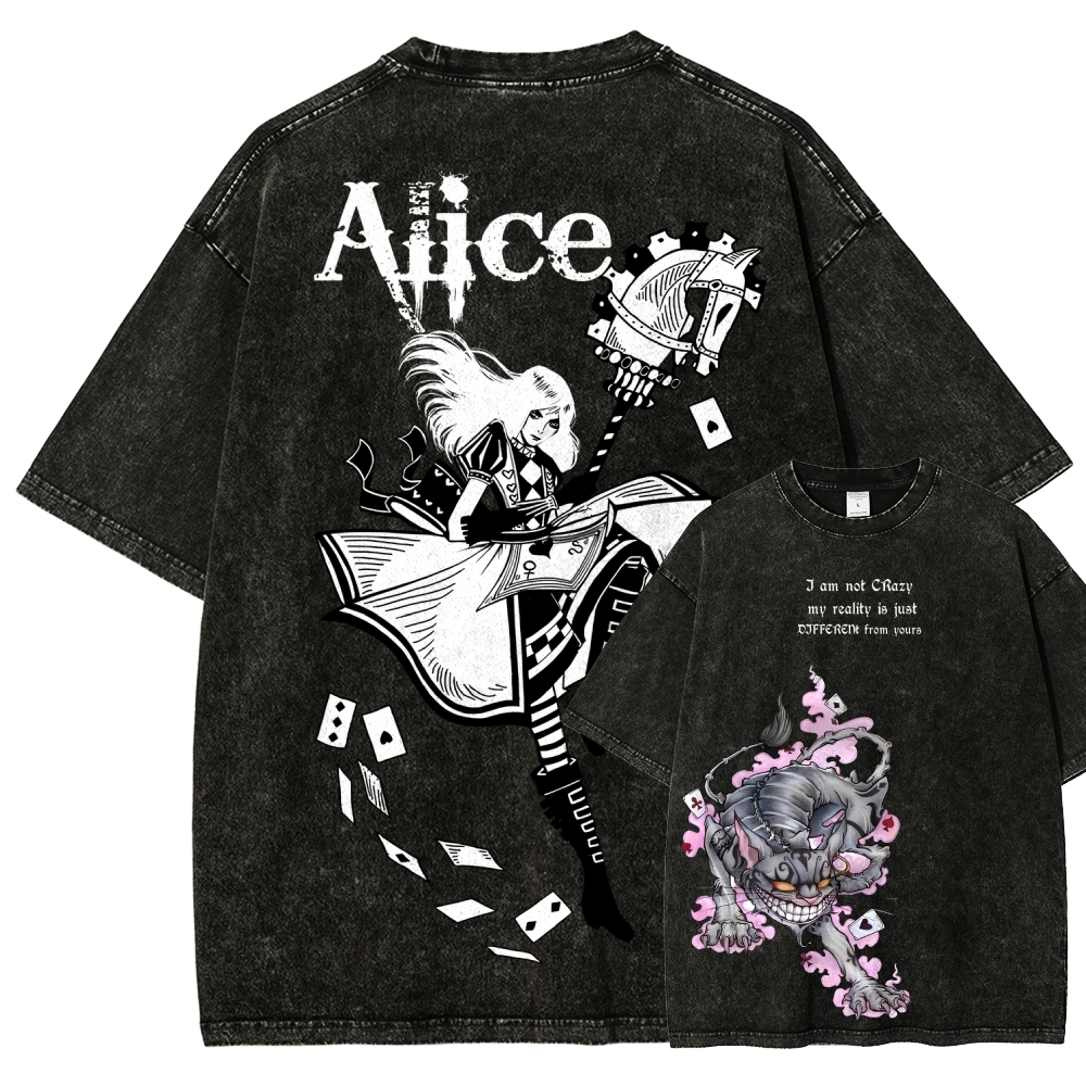 Alice Unisex Fit Washed T-Shirt 2512011583