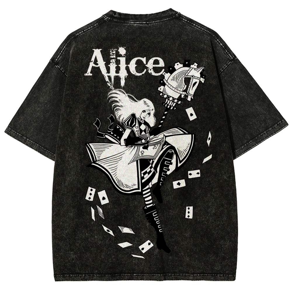 Alice Unisex Fit Washed T-Shirt 2512011583