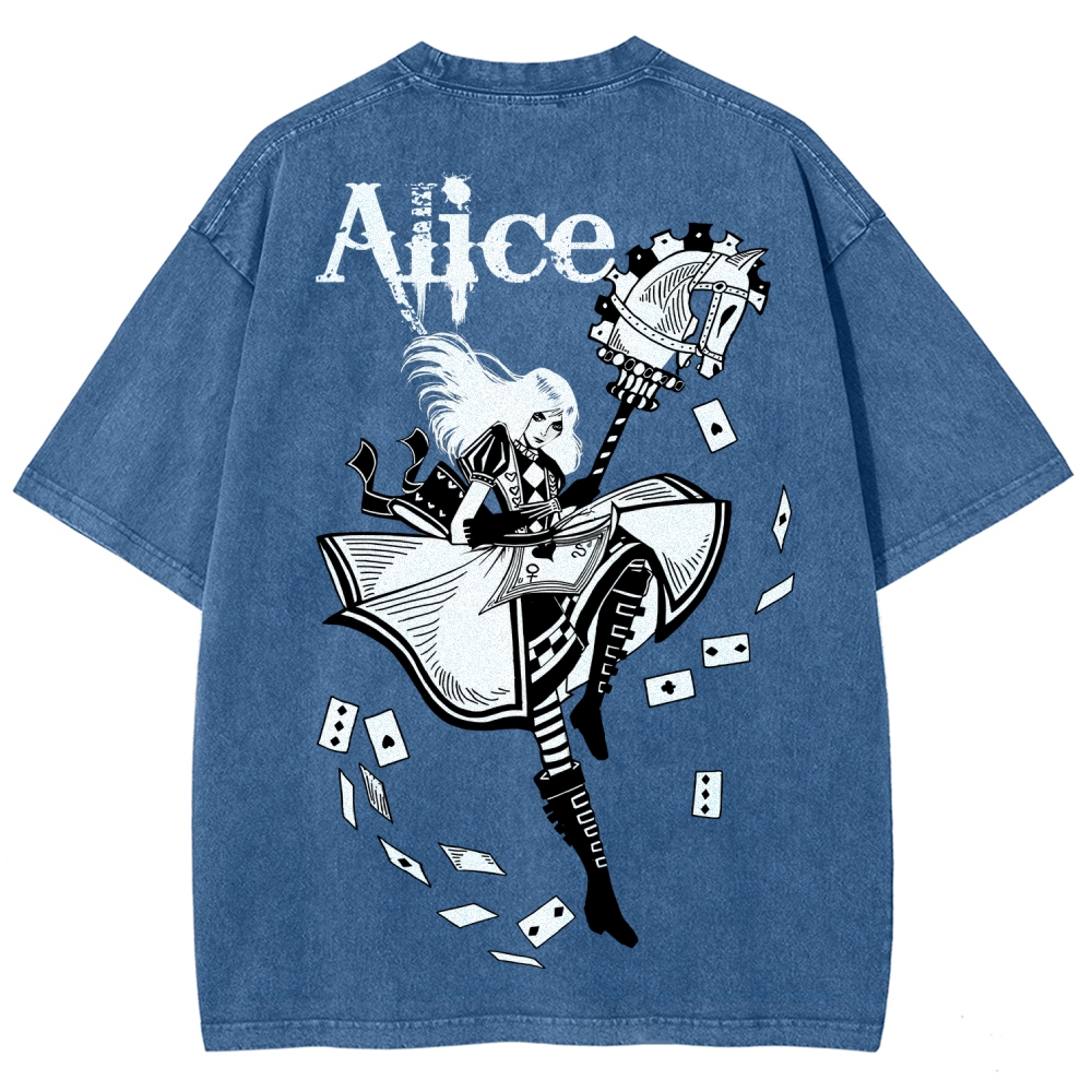 Alice Unisex Fit Washed T-Shirt 2512011583