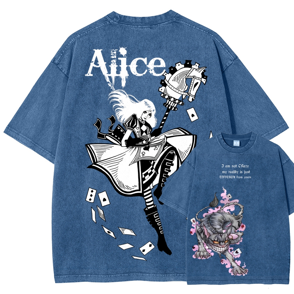 Alice Unisex Fit Washed T-Shirt 2512011583