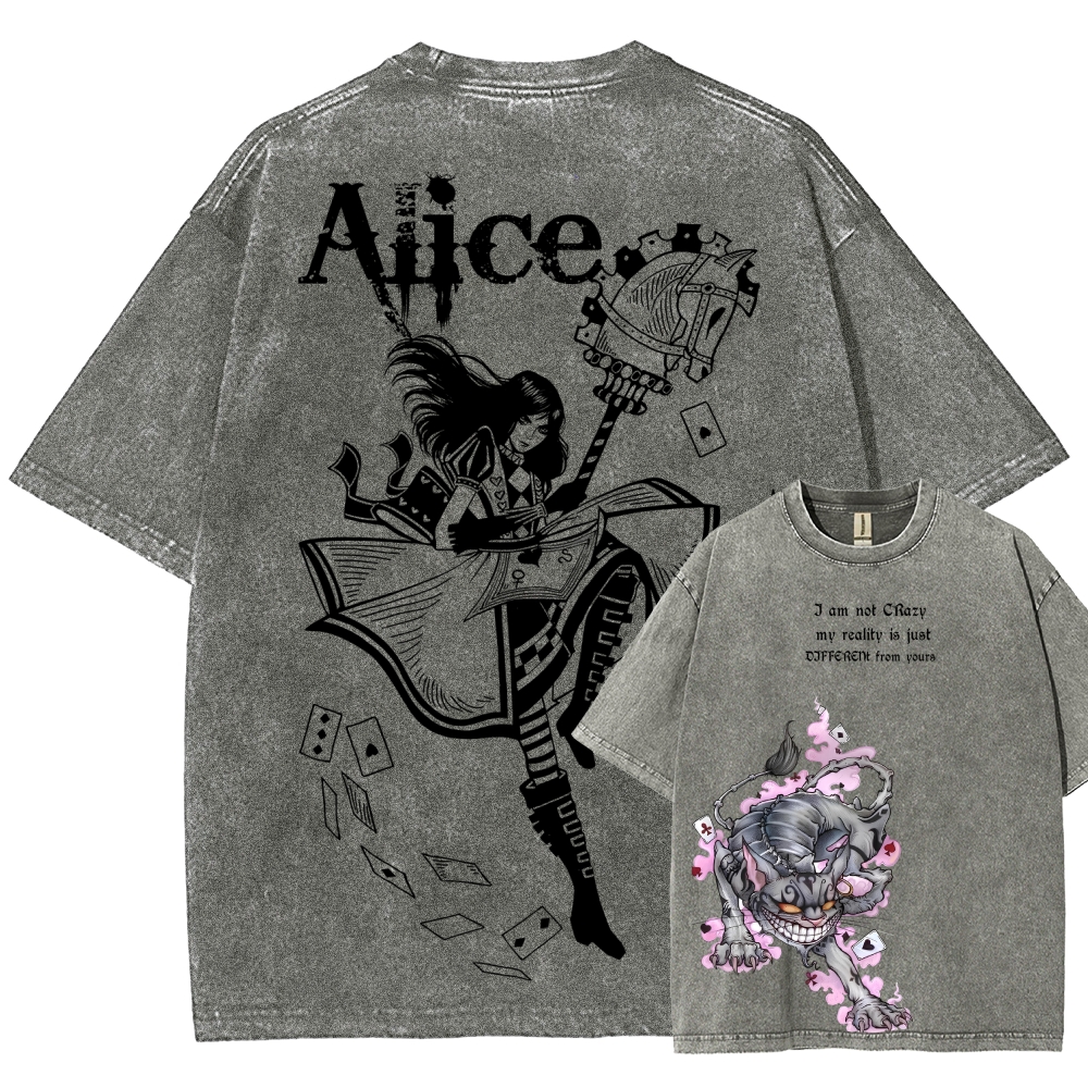 Alice Unisex Fit Washed T-Shirt 2512011583