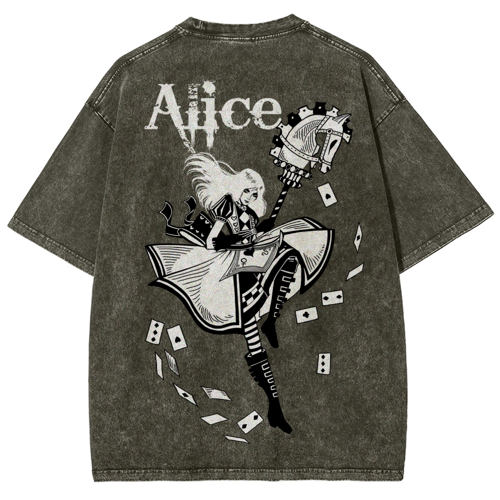 Alice Unisex Fit Washed T-Shirt 2512011583