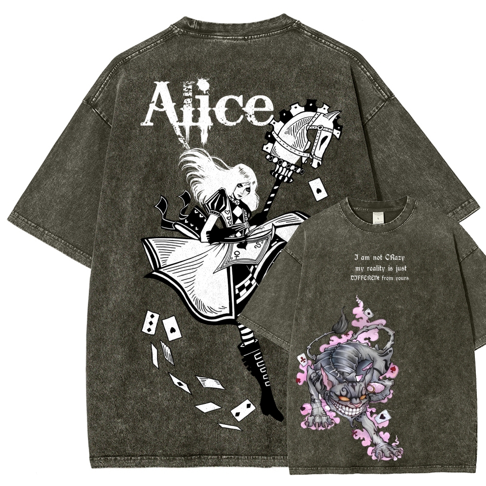 Alice Unisex Fit Washed T-Shirt 2512011583