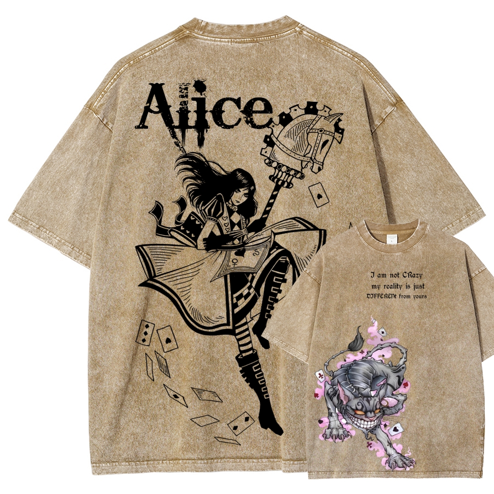 Alice Unisex Fit Washed T-Shirt 2512011583