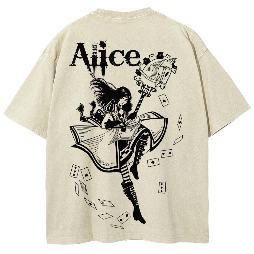 Alice Unisex Fit Washed T-Shirt 2512011583