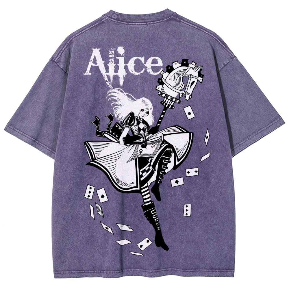 Alice Unisex Fit Washed T-Shirt 2512011583