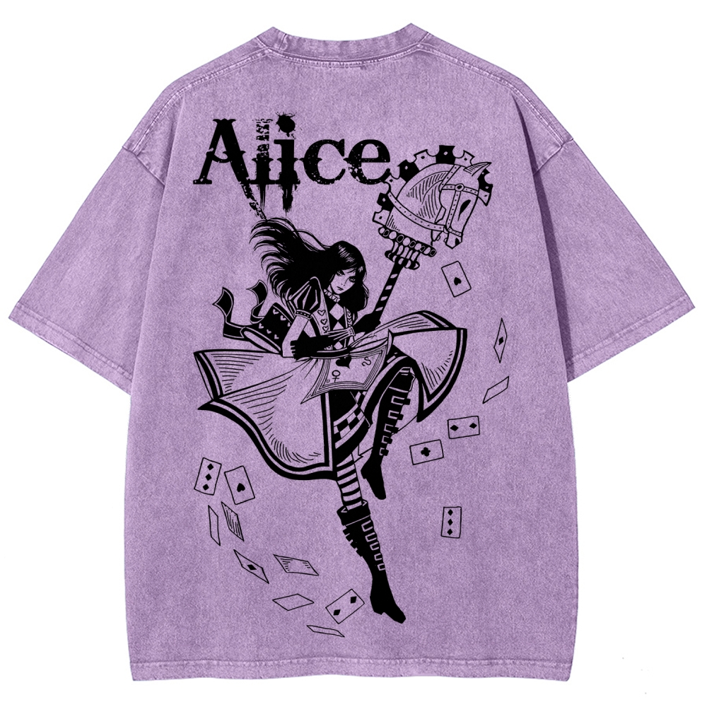 Alice Unisex Fit Washed T-Shirt 2512011583