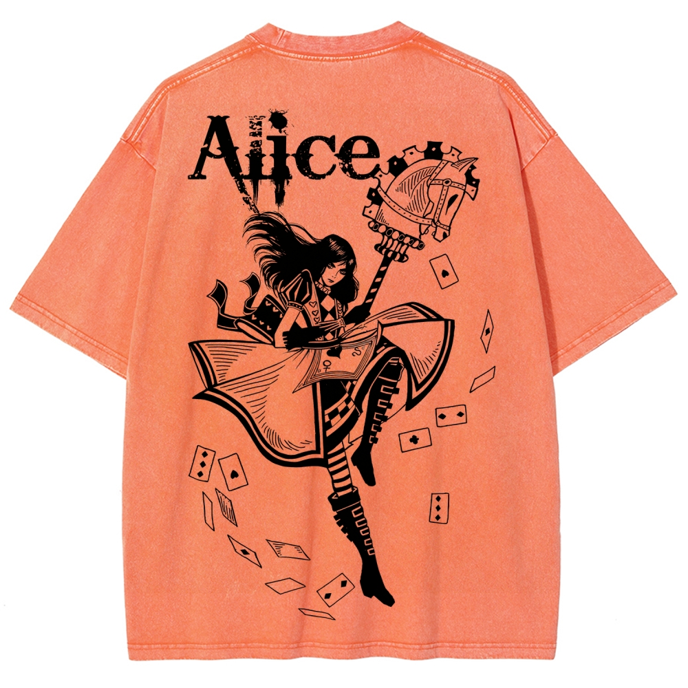 Alice Unisex Fit Washed T-Shirt 2512011583