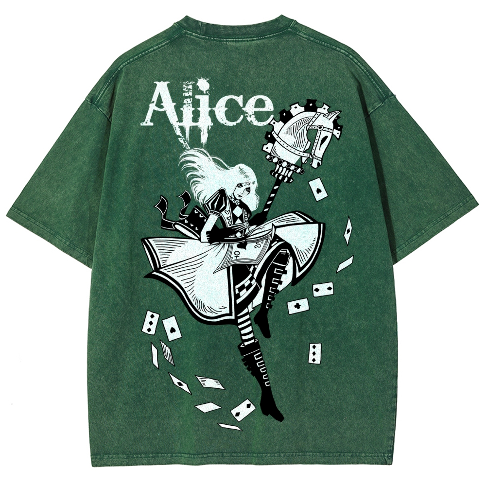 Alice Unisex Fit Washed T-Shirt 2512011583