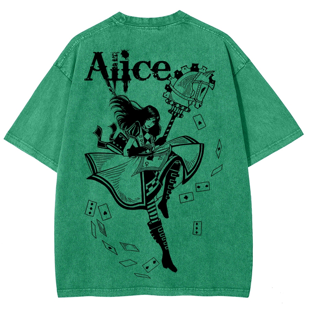 Alice Unisex Fit Washed T-Shirt 2512011583