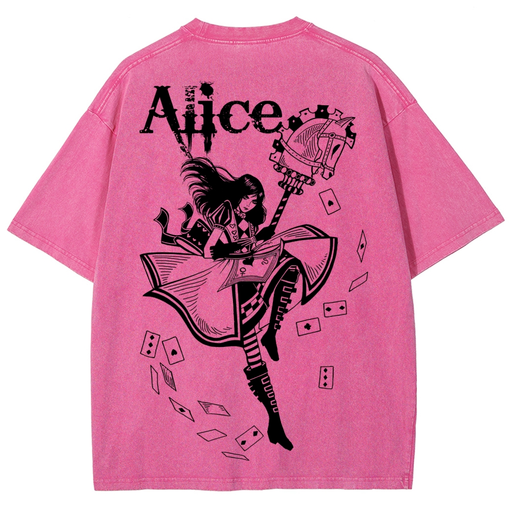 Alice Unisex Fit Washed T-Shirt 2512011583