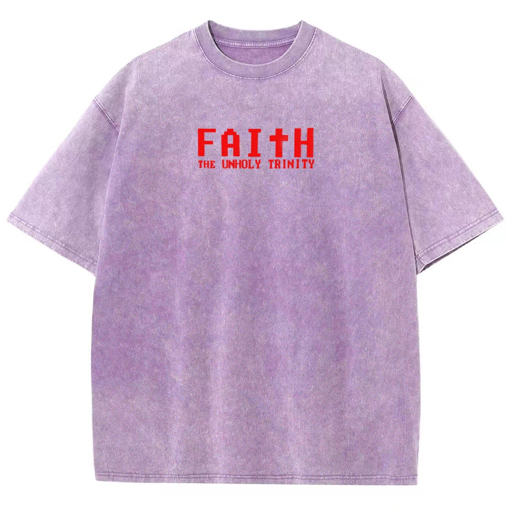 Faith Unisex Fit Washed T-Shirt 2512017791