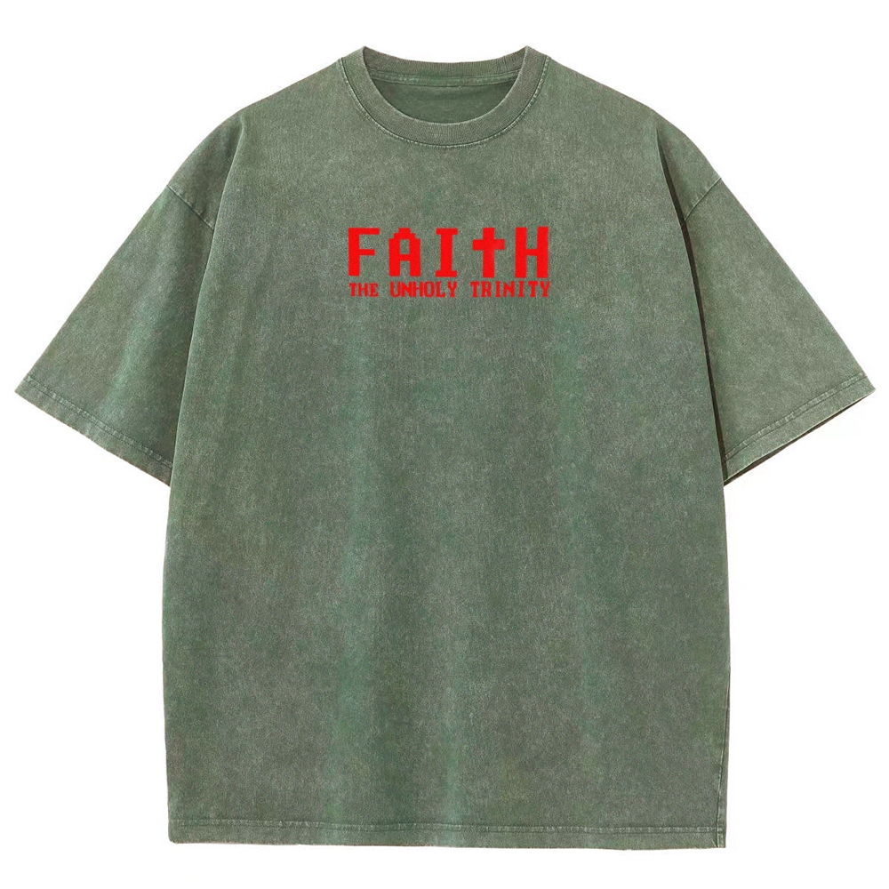 Faith Unisex Fit Washed T-Shirt 2512017791