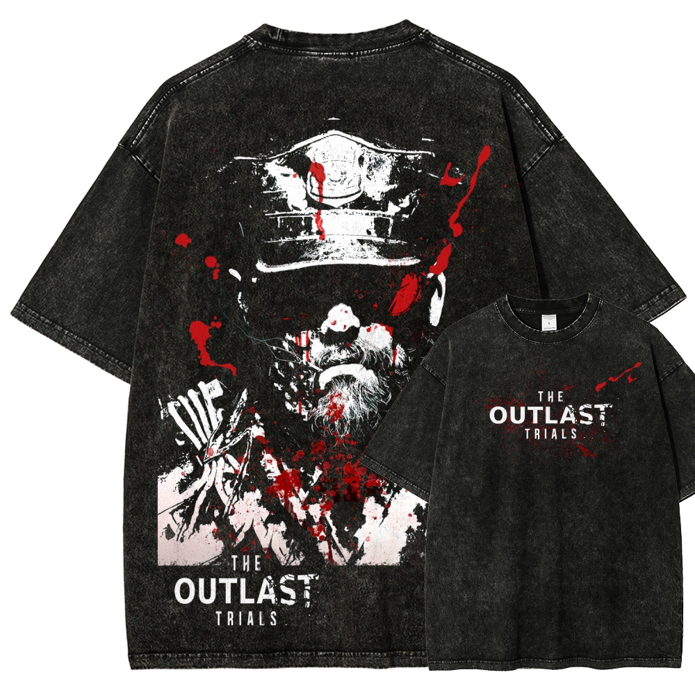 The Outlast Trials Unisex Fit Washed T-Shirt 2512018247