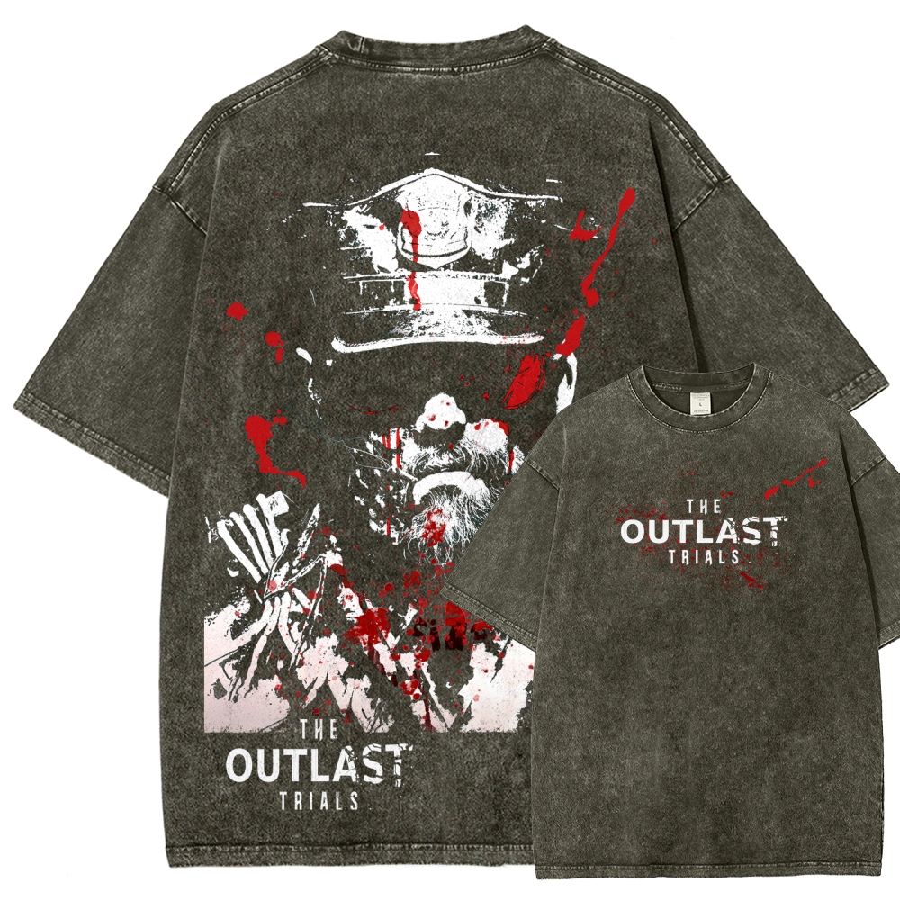 The Outlast Trials Unisex Fit Washed T-Shirt 2512018247