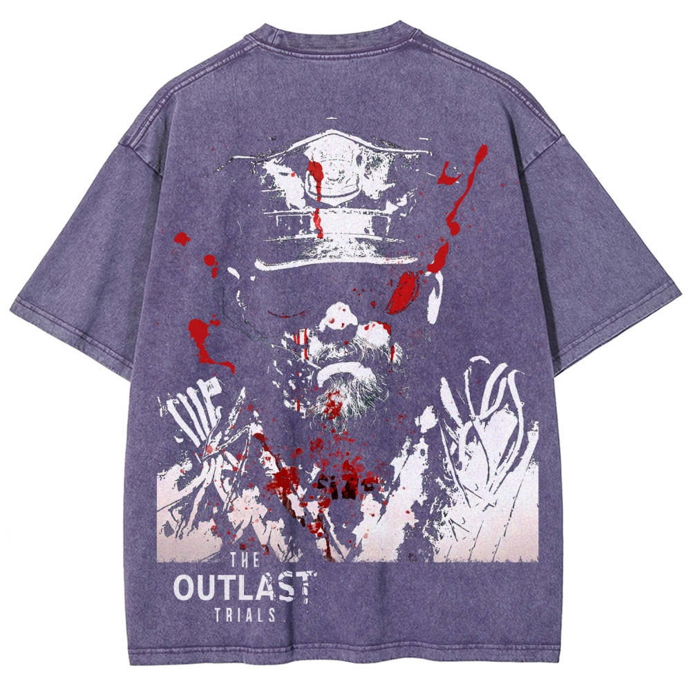 The Outlast Trials Unisex Fit Washed T-Shirt 2512018247