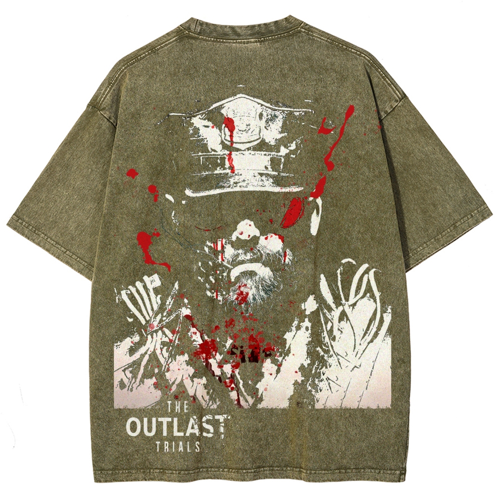 The Outlast Trials Unisex Fit Washed T-Shirt 2512018247