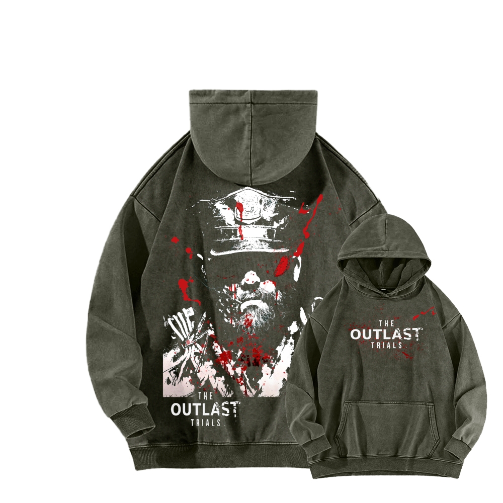 The Outlast Trials Unisex Washed Hoodie 2512018252