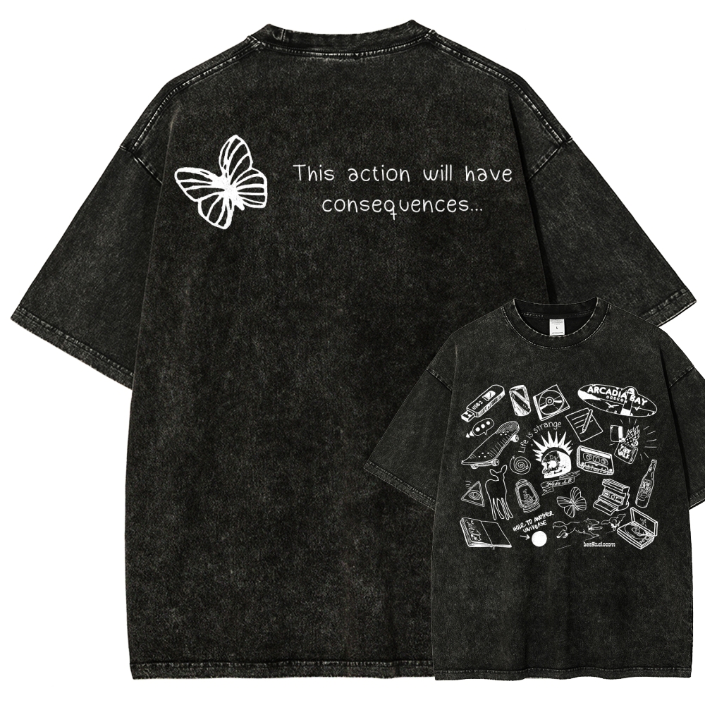 Life Is Strange Unisex Fit Washed T-Shirt 2512019226