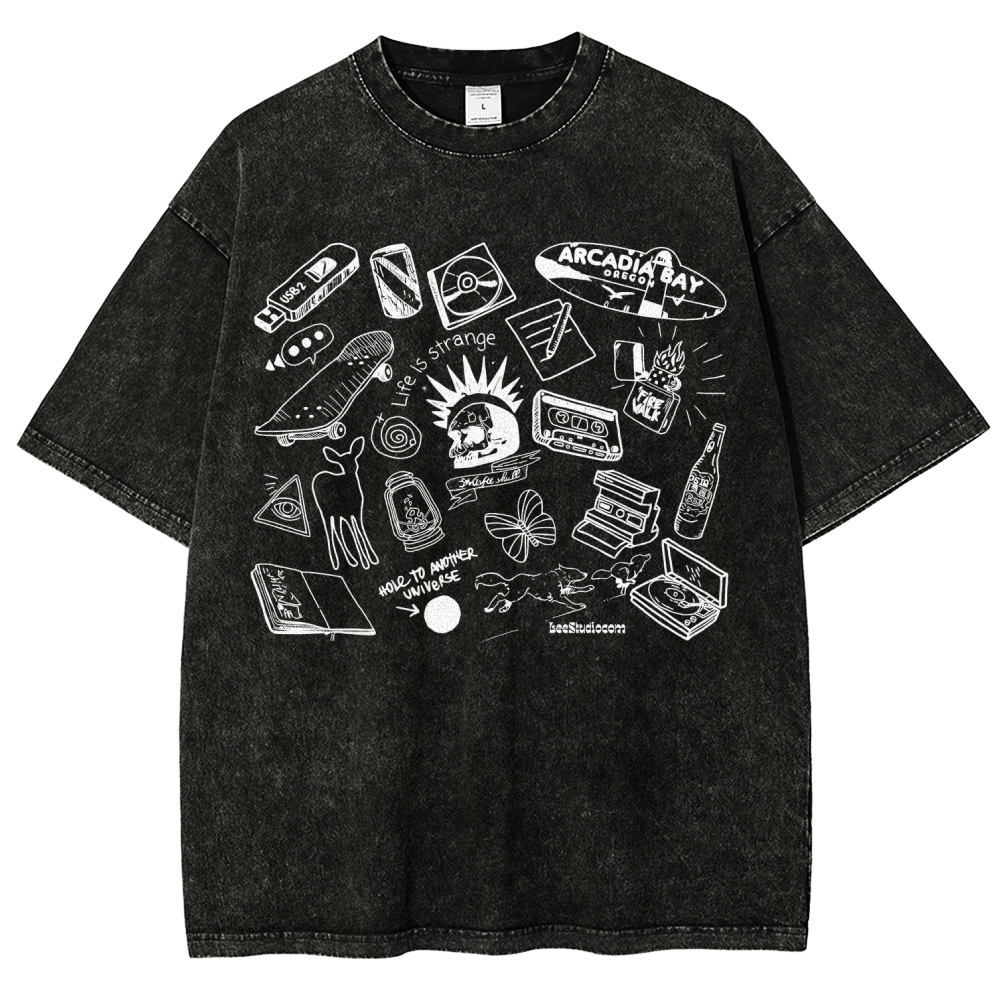 Life Is Strange Unisex Fit Washed T-Shirt 2512019226