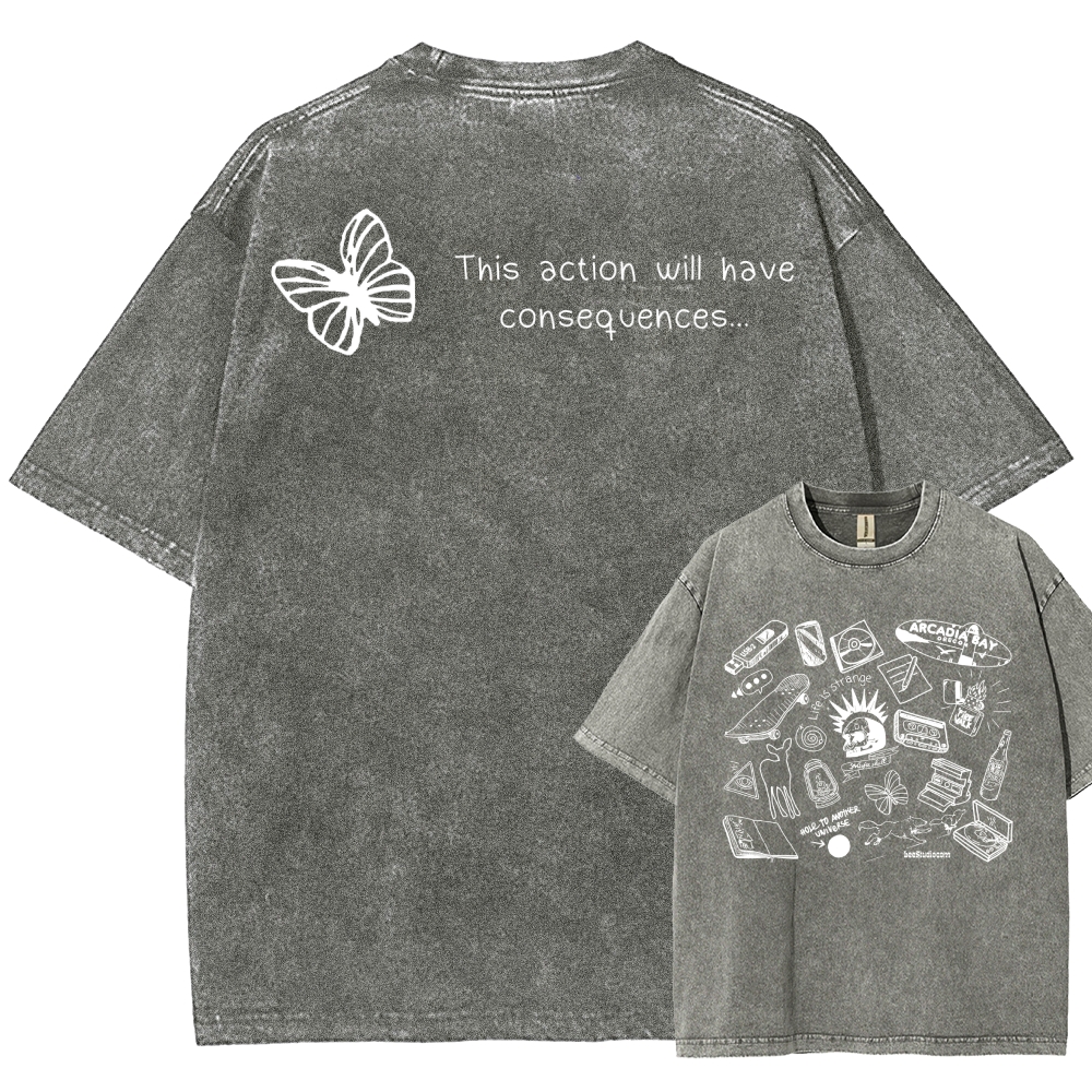 Life Is Strange Unisex Fit Washed T-Shirt 2512019226