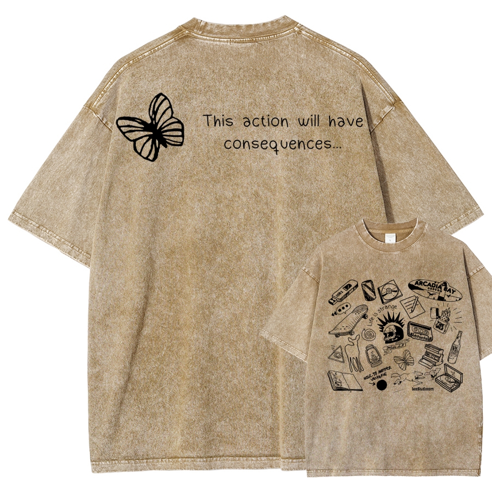 Life Is Strange Unisex Fit Washed T-Shirt 2512019226