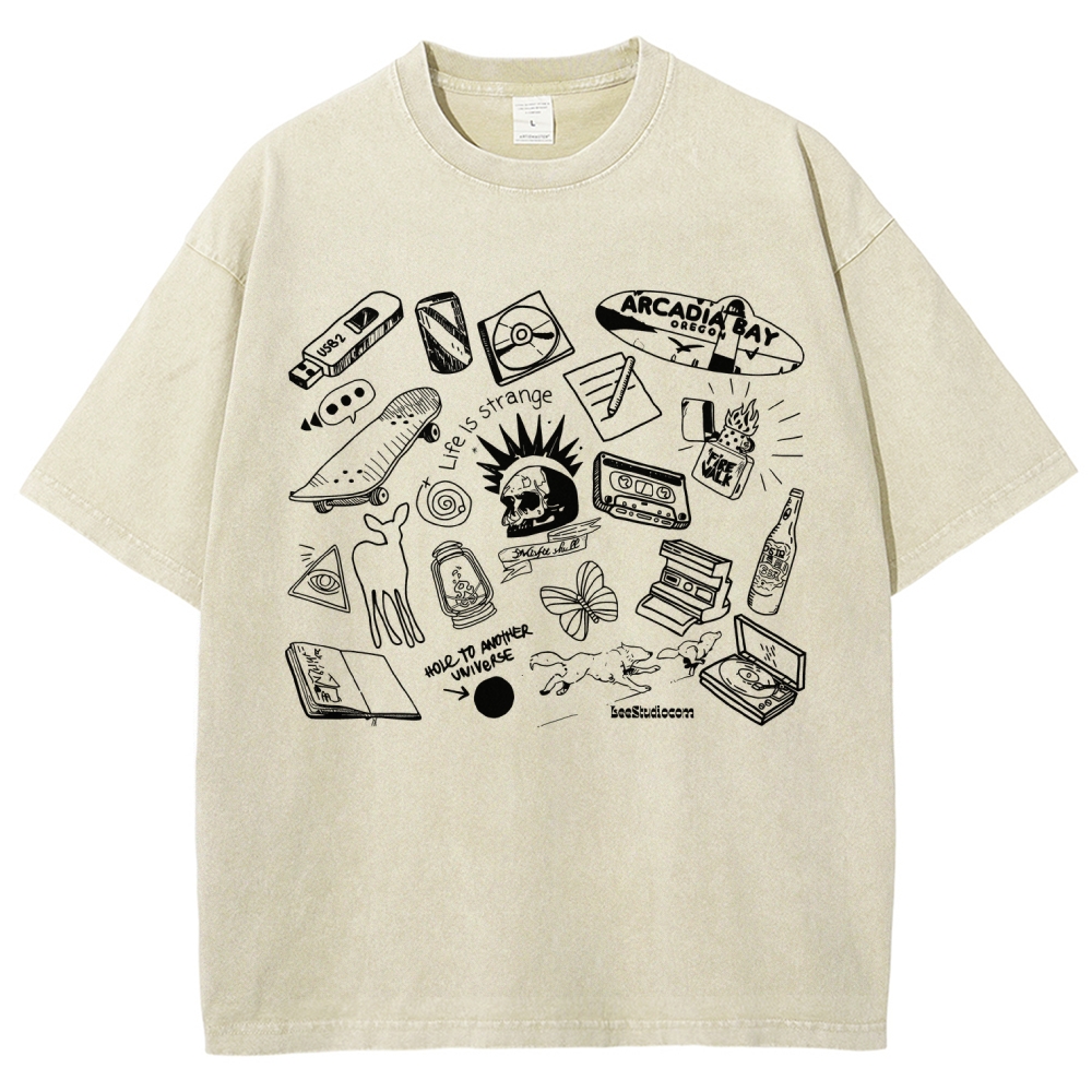 Life Is Strange Unisex Fit Washed T-Shirt 2512019226