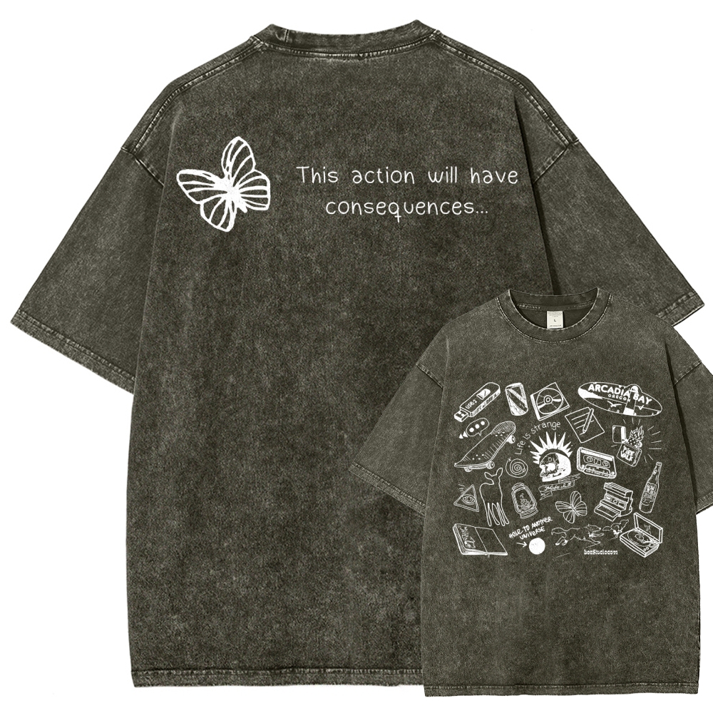 Life Is Strange Unisex Fit Washed T-Shirt 2512019226