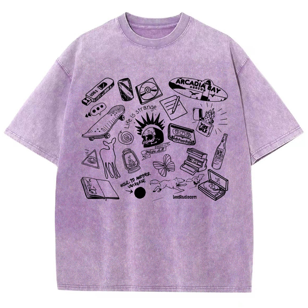 Life Is Strange Unisex Fit Washed T-Shirt 2512019226