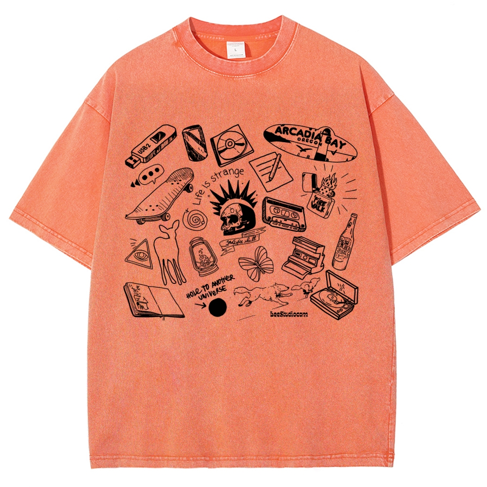 Life Is Strange Unisex Fit Washed T-Shirt 2512019226