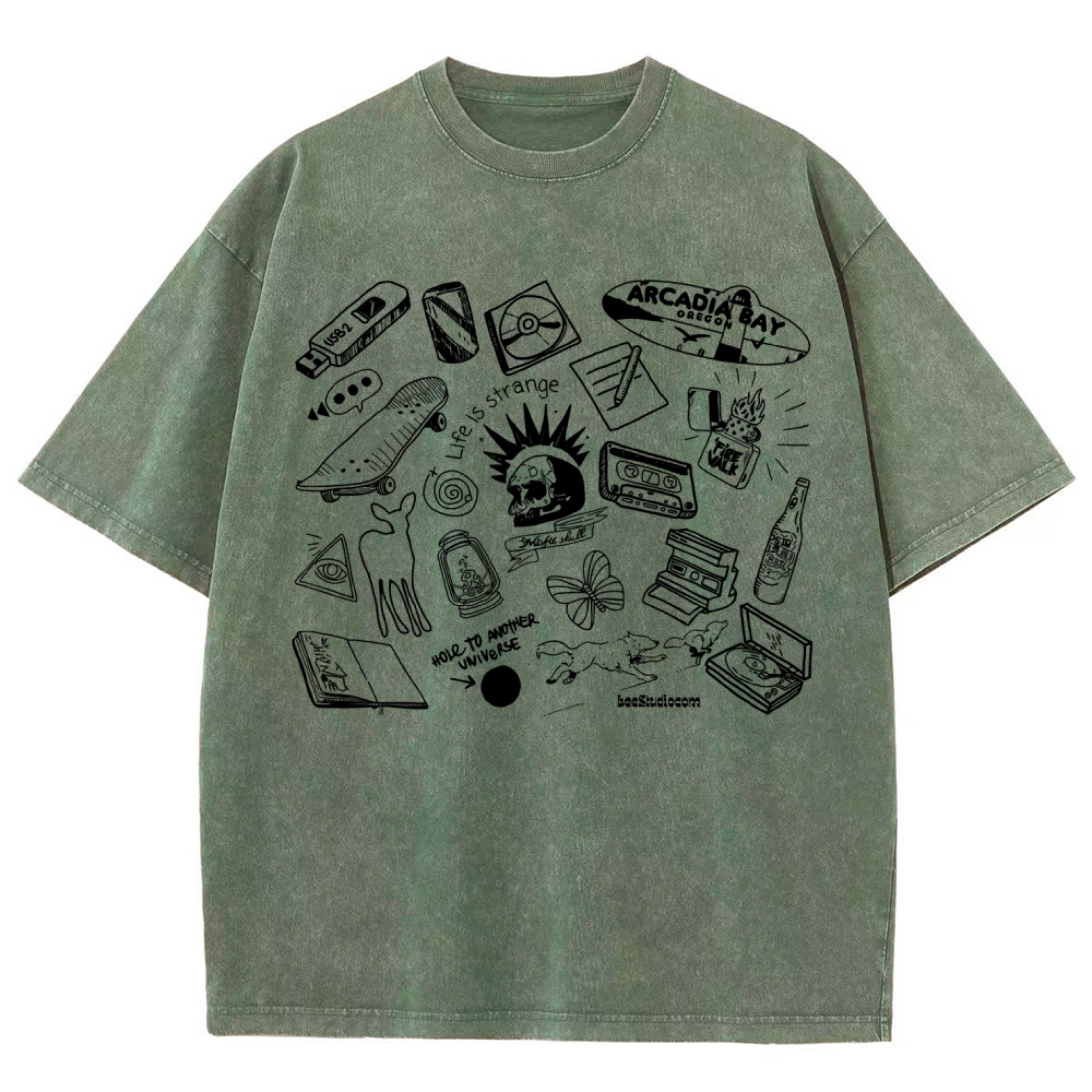 Life Is Strange Unisex Fit Washed T-Shirt 2512019226