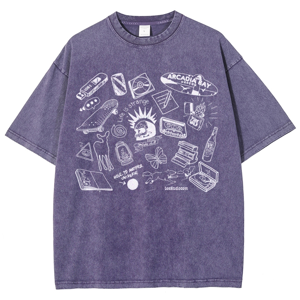 Life Is Strange Unisex Fit Washed T-Shirt 2512019226