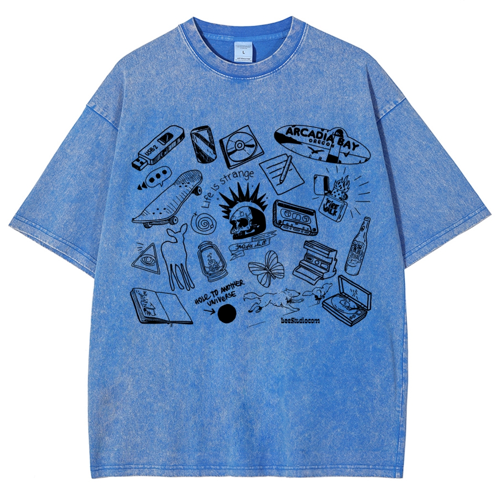 Life Is Strange Unisex Fit Washed T-Shirt 2512019226