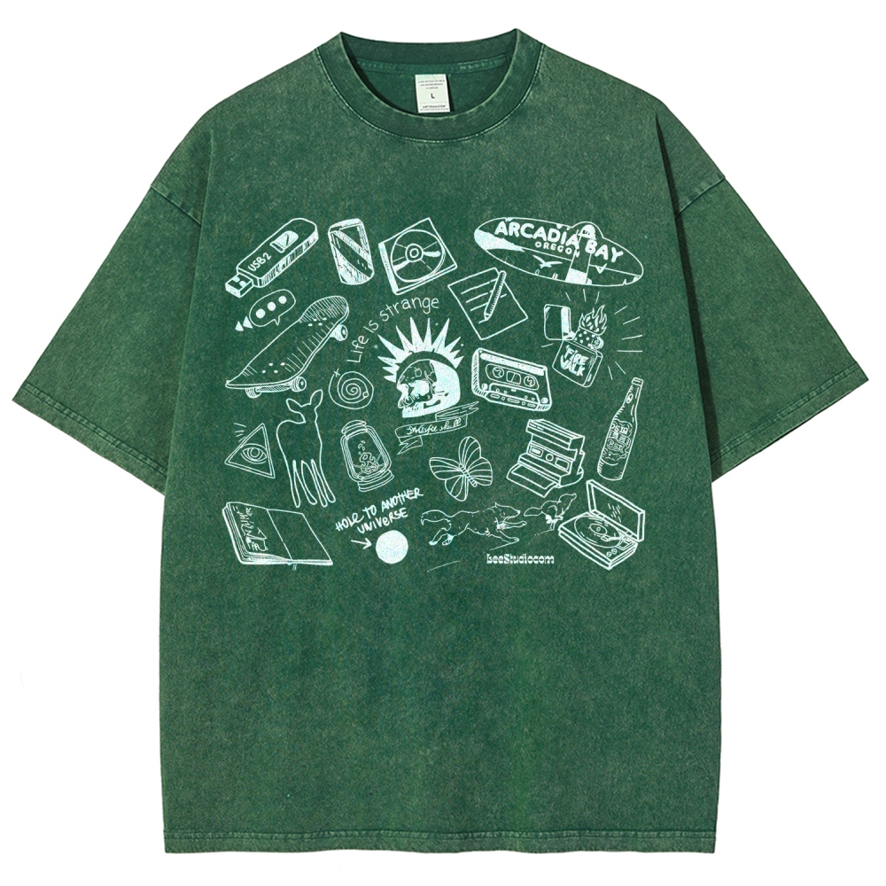 Life Is Strange Unisex Fit Washed T-Shirt 2512019226