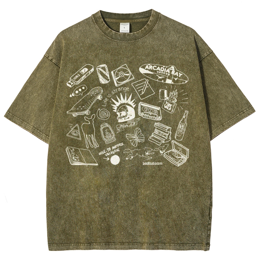 Life Is Strange Unisex Fit Washed T-Shirt 2512019226