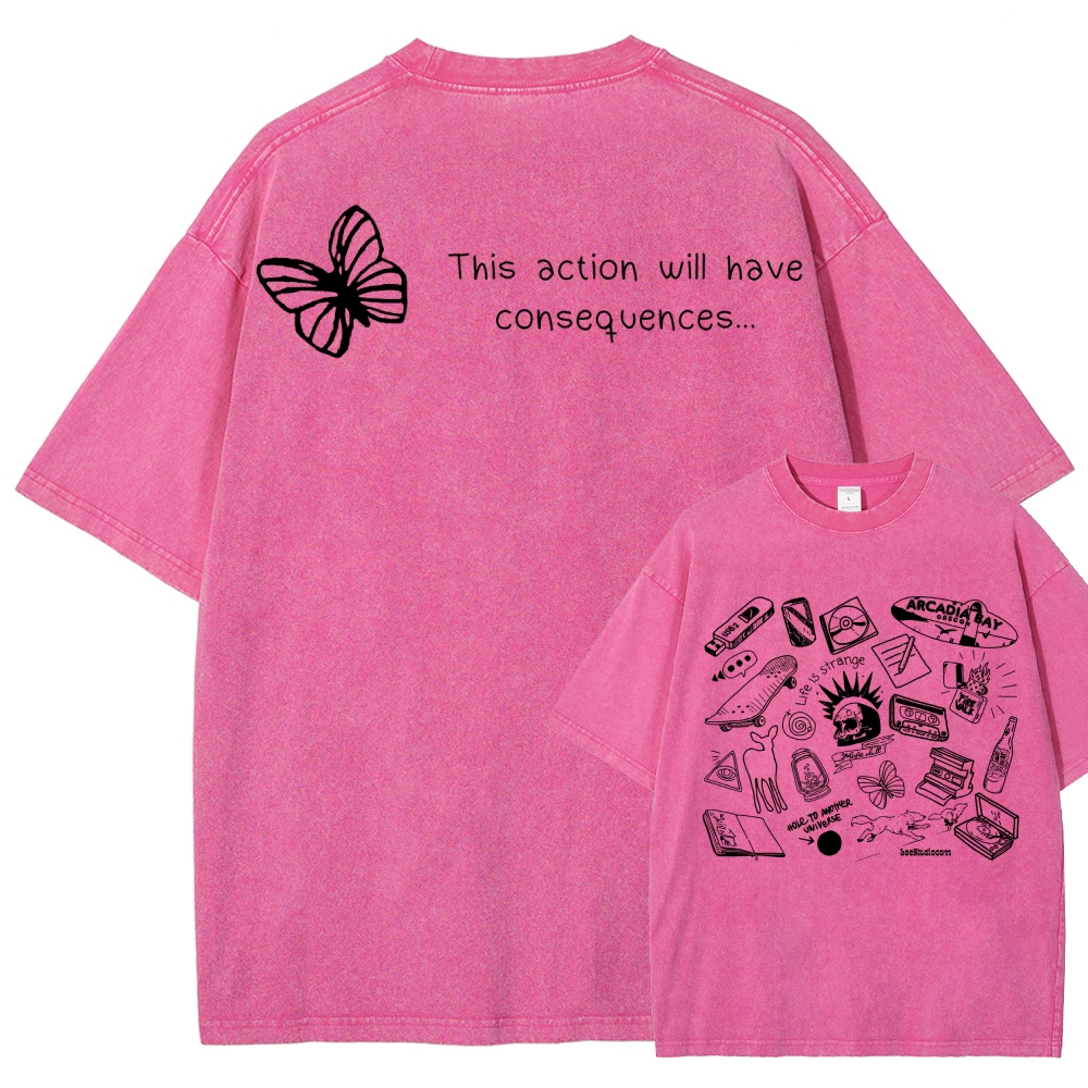 Life Is Strange Unisex Fit Washed T-Shirt 2512019226