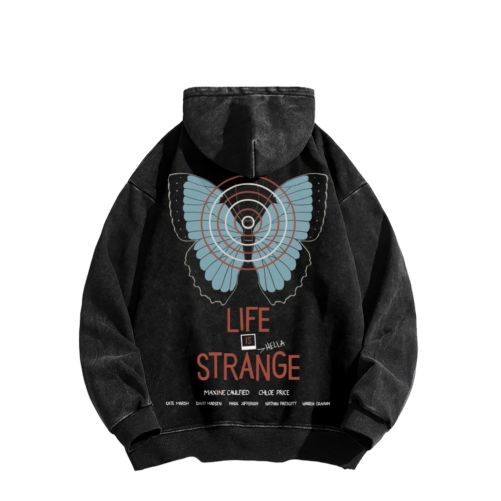 Life Is Strange Unisex Washed Hoodie 2512019325