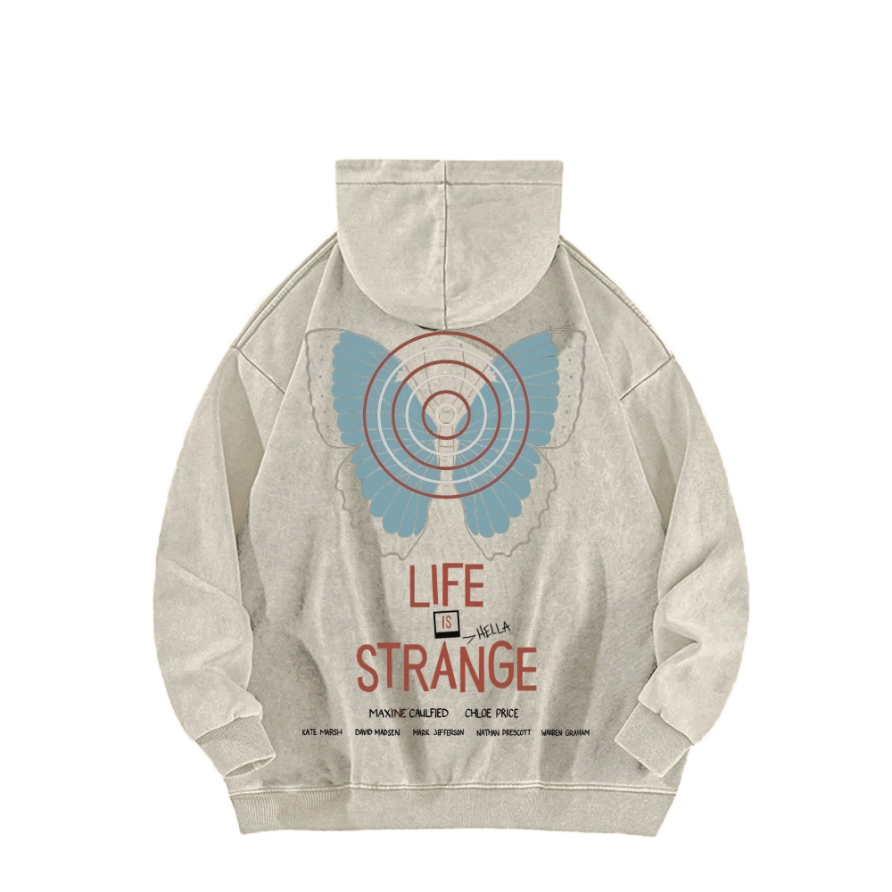 Life Is Strange Unisex Washed Hoodie 2512019325