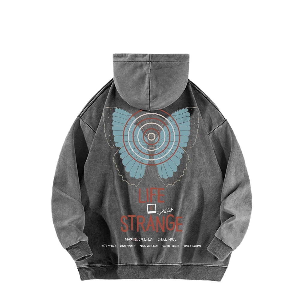 Life Is Strange Unisex Washed Hoodie 2512019325