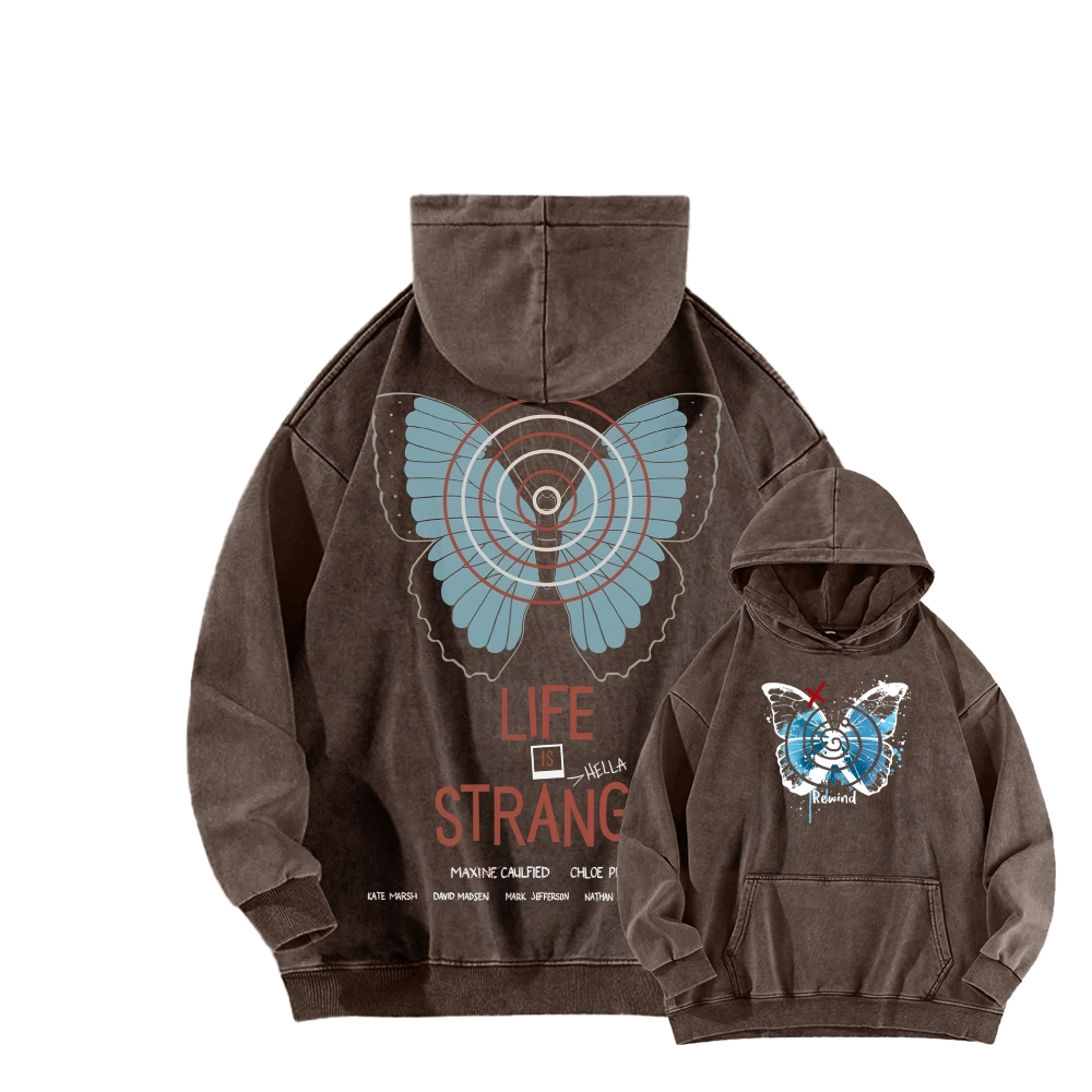 Life Is Strange Unisex Washed Hoodie 2512019325