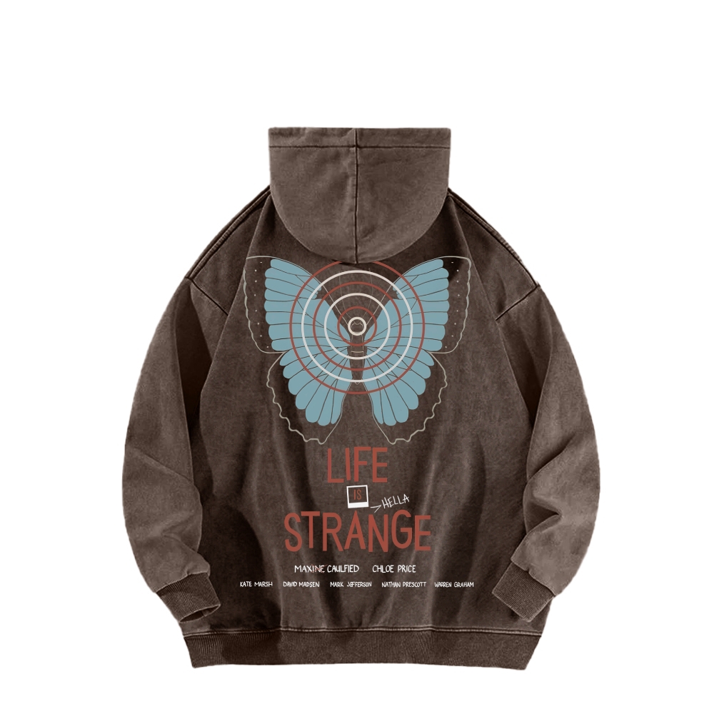 Life Is Strange Unisex Washed Hoodie 2512019325