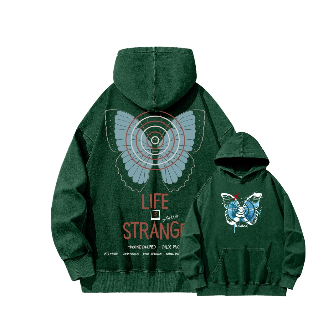 Life Is Strange Unisex Washed Hoodie 2512019325