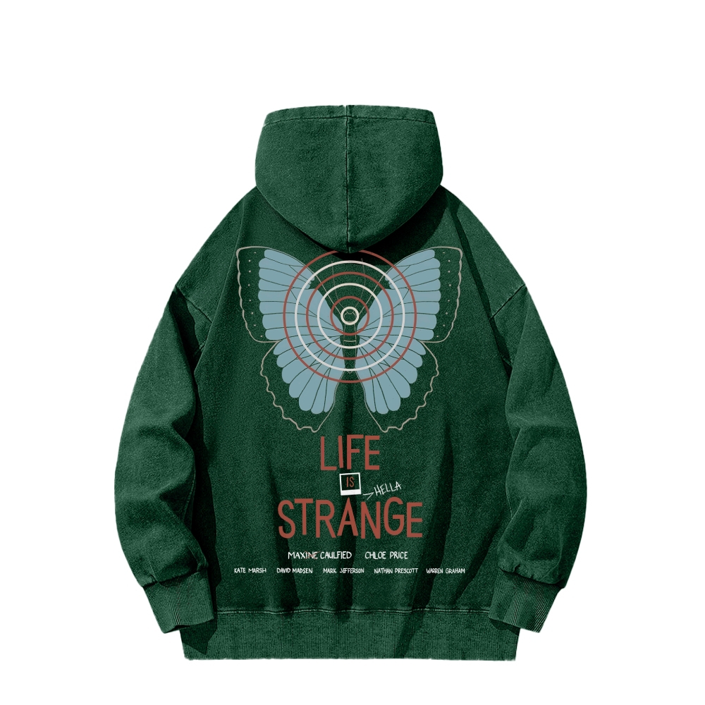 Life Is Strange Unisex Washed Hoodie 2512019325